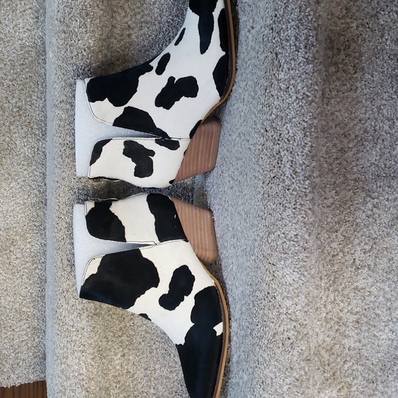 Bessie cow print bootie corkys NIB Cowhide Womens 6,7,8,9 And 10 - Picture 6 of 7